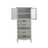 Shabby chic -vitriinikaappi, 2 lasiovea, 5 laatikkoa, Valencia Tarjous