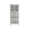Shabby chic -vitriinikaappi, 2 lasiovea, 5 laatikkoa, Valencia Myynti