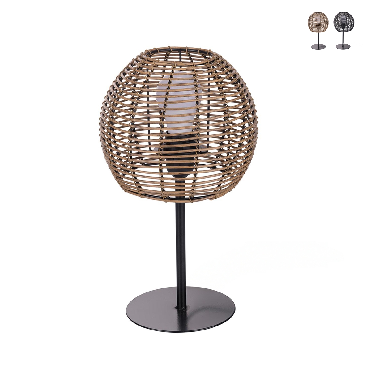 Pöytävalaisin rattan-tyylisellä lankakuvulla Tashik Tarjous Pöytävalaisin rattan-tyylisellä lankakuvulla Tashik Tarjous