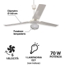 Kattotuuletin valolla, 3 lapaa, 5 nopeutta, Windy Tarjous