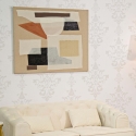 Abstrakti boho chic -tyylinen taulu kankaalle 100x80 cm Seyla Myynti