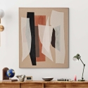Abstrakti boho chic -taulu, geometrinen, 100x80 cm, Naruk Myynti