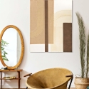 Boho chic -tyylinen abstrakti maalaus kankaalle 100x80 cm Lofty Myynti