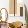 Boho chic -tyylinen abstrakti maalaus kankaalle 100x80 cm Lofty Myynti