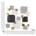 Kolmiulotteinen abstrakti geometrinen koristetaulu Square Luettelo