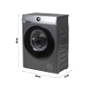 Pesukone 6 kg 11 automaattiohjelmaa 1200 RPM Tivra 