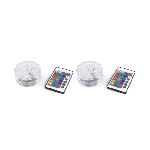 Virel LED-vesitiiviit kohdevalot, 2 kpl, kaukosäätimellä Ø 6,9x2,8 cm Tarjous