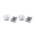 Virel LED-vesitiiviit kohdevalot, 2 kpl, kaukosäätimellä Ø 6,9x2,8 cm Tarjous