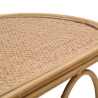 Metallinen boho chic -tyylinen konsolipöytä, rattan-kansi, Samui Valinta