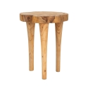Kursi käsintehty teak-puinen jakkara, luonnollinen etninen tyyli Tarjous