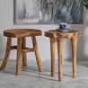Kursi käsintehty teak-puinen jakkara, luonnollinen etninen tyyli Myynti