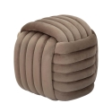Moderni pehmeä samettijakkara Softy punottu design 