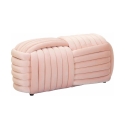 Moderni punottu samettinen penkkipuffi 90x45x45 cm Softy Hinta