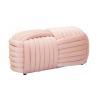 Moderni punottu samettinen penkkipuffi 90x45x45 cm Softy Hinta
