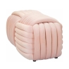 Moderni punottu samettinen penkkipuffi 90x45x45 cm Softy Hankinta