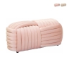 Moderni punottu samettinen penkkipuffi 90x45x45 cm Softy Tarjous