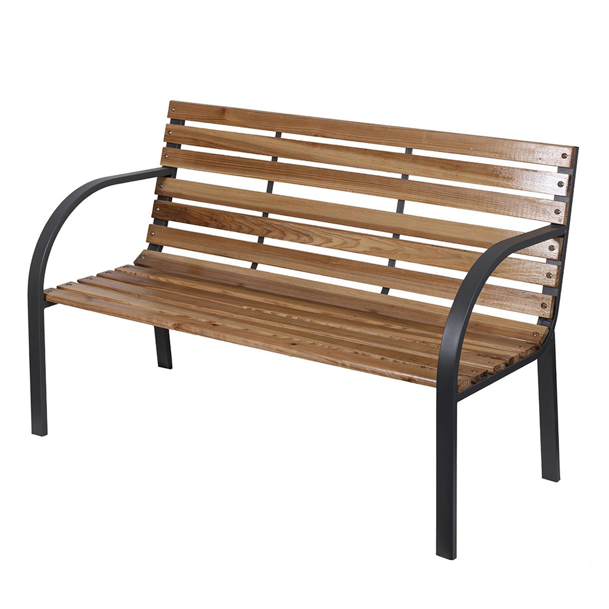 Kuusipuinen ja teräksinen puutarhapenkki 120x58x83 cm Kovek Tarjous Kuusipuinen ja teräksinen puutarhapenkki 120x58x83 cm Kovek Tarjous