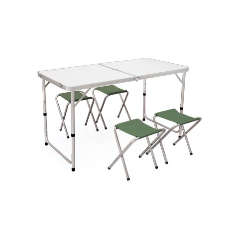 Set tavolo valigia con 4 sgabelli richiudibili Pic-Quick Tarjous