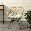 Cuscino sedia outdoor imbottito idrorepellente 50x45cm Omari Myynti