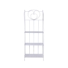 Scaffale 4 ripiani richiudibile in ferro 60,5x28xh.167cm bianco Ravun Tarjous