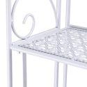 Scaffale 4 ripiani richiudibile in ferro 60,5x28xh.167cm bianco Ravun Alennusmyynnit