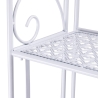 Scaffale 4 ripiani richiudibile in ferro 60,5x28xh.167cm bianco Ravun Alennusmyynnit