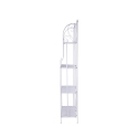 Scaffale 4 ripiani richiudibile in ferro 60,5x28xh.167cm bianco Ravun Alennukset