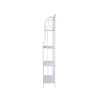 Scaffale 4 ripiani richiudibile in ferro 60,5x28xh.167cm bianco Ravun Alennukset