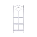 Scaffale 4 ripiani richiudibile in ferro 60,5x28xh.167cm bianco Ravun Luettelo