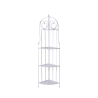 Angoliera 4 ripiani richiudibile in ferro 49x33xh.167cm bianco Alba Tarjous