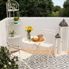 Angoliera 4 ripiani richiudibile in ferro 49x33xh.167cm bianco Alba Myynti