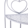 Angoliera 4 ripiani richiudibile in ferro 49x33xh.167cm bianco Alba Luettelo