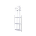 Angoliera 4 ripiani richiudibile in ferro 49x33xh.167cm bianco Alba Tarjous