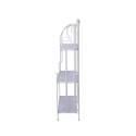 Scaffale 3 ripiani richiudibile in ferro 60,5x28xh.127cm bianco Karnel Alennusmyynnit