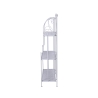 Scaffale 3 ripiani richiudibile in ferro 60,5x28xh.127cm bianco Karnel Alennusmyynnit