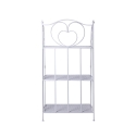 Scaffale 3 ripiani richiudibile in ferro 60,5x28xh.127cm bianco Karnel Alennukset