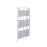 Scaffale 3 ripiani richiudibile in ferro 60,5x28xh.127cm bianco Karnel Luettelo