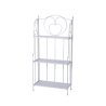 Scaffale 3 ripiani richiudibile in ferro 60,5x28xh.127cm bianco Karnel Tarjous