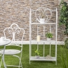 Scaffale 3 ripiani richiudibile in ferro 60,5x28xh.127cm bianco Karnel Myynti