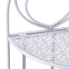 Angoliera 3 ripiani richiudibile in ferro 49x33xh.127cm bianco Veska Luettelo