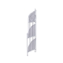 Angoliera 3 ripiani richiudibile in ferro 49x33xh.127cm bianco Veska Alennukset
