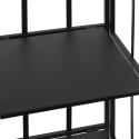 Scaffale da esterno slim 4 ripiani in ferro battuto richiudibile Nuvia Valinta