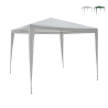 Gazebo 3x3 idrorepellente montaggio rapido con kit bianco Tropico Tarjous
