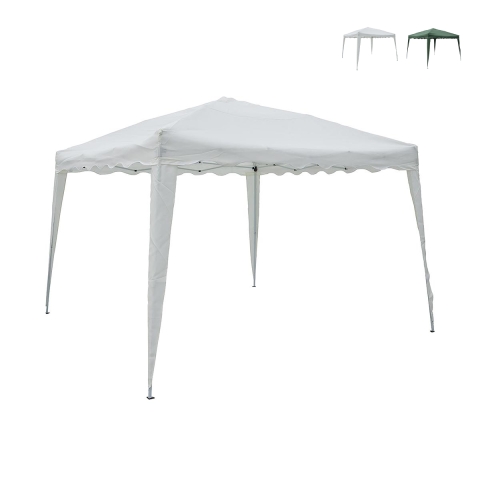 Gazebo estensibile verde 3x3 in alluminio richiudibile Rapido Tarjous