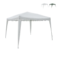 Gazebo estensibile verde 3x3 in alluminio richiudibile Rapido Tarjous
