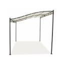 Gazebo a veranda idrorepellente 3x2,5m in ferro ecrù Sarnok Myynti