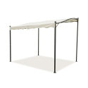 Gazebo a veranda idrorepellente 3x2,5m in ferro ecrù Sarnok Tarjous