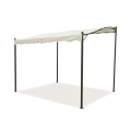 Gazebo a veranda idrorepellente 3x2,5m in ferro ecrù Sarnok Tarjous