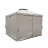 Gazebo idrorepellente 3x3m 4 tende laterali ferro tortora Tangeri Luettelo