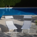 Alumiininen aurinkotuoli puutarhaan katoksella Riccione Luettelo